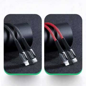 Joyroom kabel kabel USB Typ C - Lightning Power Delivery 20W 2,4A 1,2m černý (S-1224K2 červený)