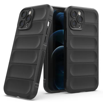 Pouzdro Magic Shield Case pro iPhone 12 Pro Max flexibilní pancéřový tmavě modrý kryt