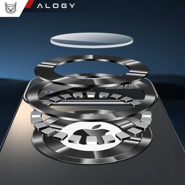 Pouzdro Alogy MagSafe LuxeShield™ s ochranou čočky pro Apple iPhone 16 Pro Max, grafitově černé