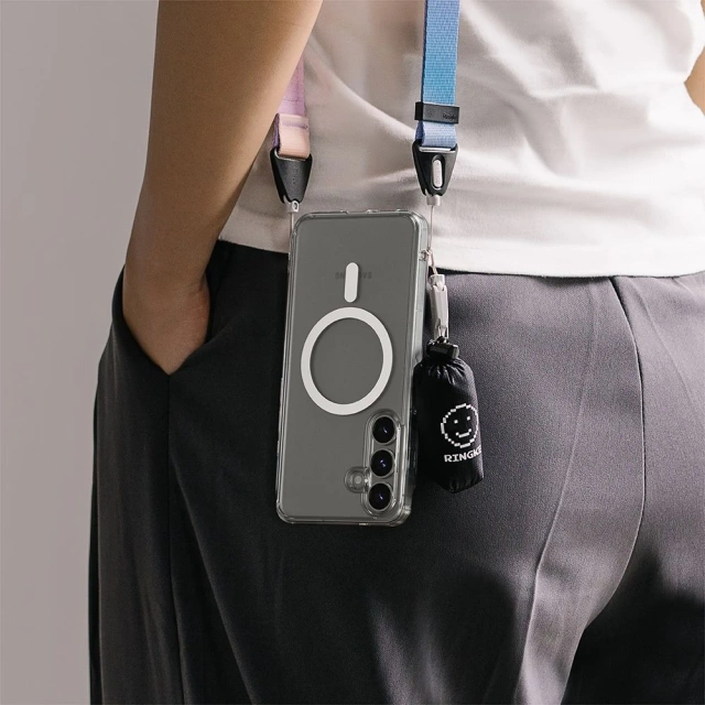 Kryt na Samsung Galaxy S25 Plus s průhledným kroužkem Fusion Magnetic MagSafe