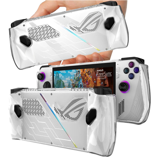 Case for Asus Rog Ally Clear Case console, housing cover, silicone, Alogy overlay, transparent