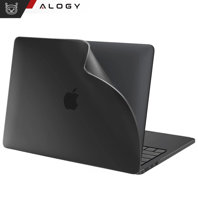 Puzdro pre Apple Macbook Air 13 13,3" - 2018-2021 (M1 A2337/A2179/A1932) Alogy AirGuard™ Flexibilné puzdro Matná čierna
