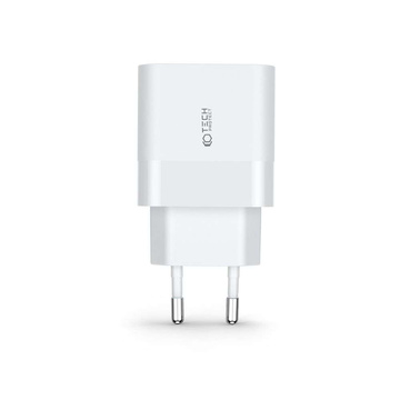 Зарядний пристрій C30W 2-портовий USB-C - USB PD30W / QC3.0 білий