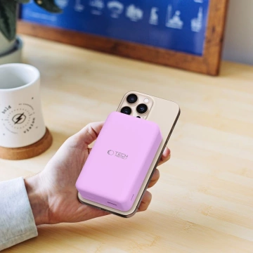 Зовнішній акумулятор Tech-Protect PB12 LifeMag 20000mAh MagSafe Lilac 15W