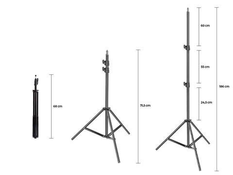Statyw do lampy fotograficznej / aparatu / telefonu Alogy 1/4 cala