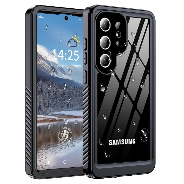 Etui Wodoodporne do Samsung Galaxy S25 Ultra Alogy HydroArmor™ IP68 Case z przezroczystym tyłem Pancerna obudowa 360