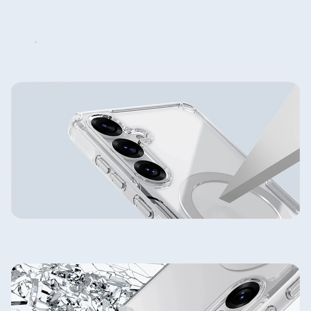 Pouzdro Nillkin Nature TPU MagSafe pro Samsung Galaxy S25 bílé