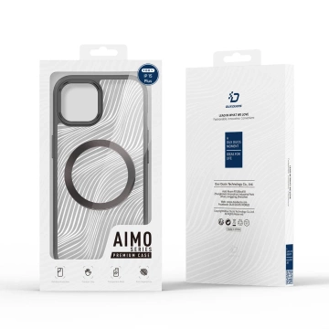 Armored case for iPhone 15 Plus with MagSafe Dux Ducis Aimo Mag - black