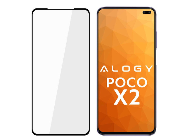 Чохол Alogy Glass Full Glue для Xiaomi Poco X2 Black