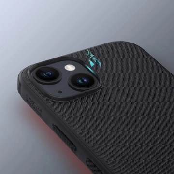 Nillkin Super Frosted Shield Pro reinforced case for iPhone 15 Pro - black