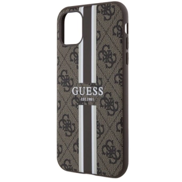 Твердий чохол Etui Guess GUHMN61P4RPSW для iPhone 11 / Xr 4G Printed Stripes MagSafe