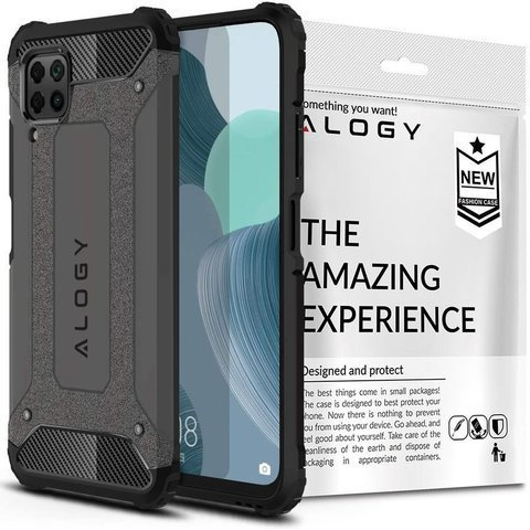 Puzdro Alogy Hard Armor pre Huawei P40 Lite / Nova 6 SE šedé