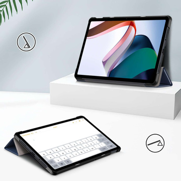 Pouzdro pro Xiaomi Redmi Pad SE 2023 11" Smart Case Cover with Flip Housing Case Cover Alogy Navy Blue Glass
