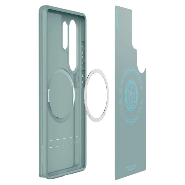 Etui do Samsung Galaxy S25 Ultra Sage Green Spigen Parallax Mag MagSafe