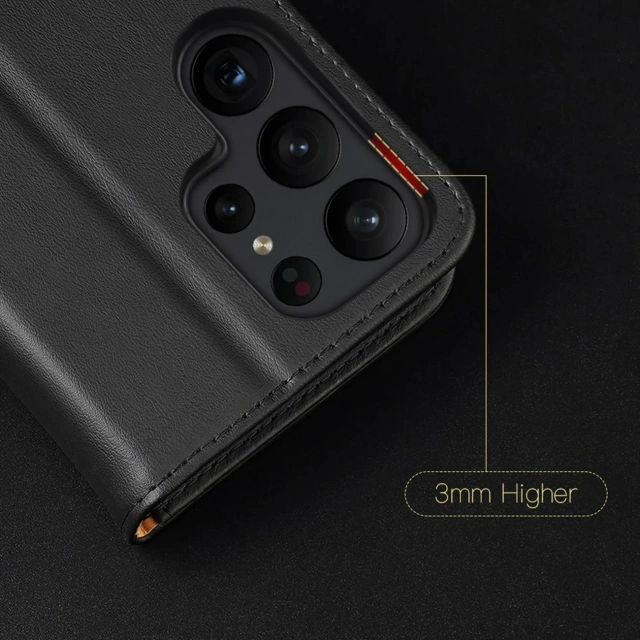 Etui ochronne Dux Ducis Hivo do Samsung Galaxy S23+ Plus pokrowiec z klapką portfel podstawka blokada RFID czerwone