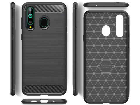 Etui Alogy Rugged Armor do Samsung Galaxy A60/M40 czarne + Szkło hartowane
