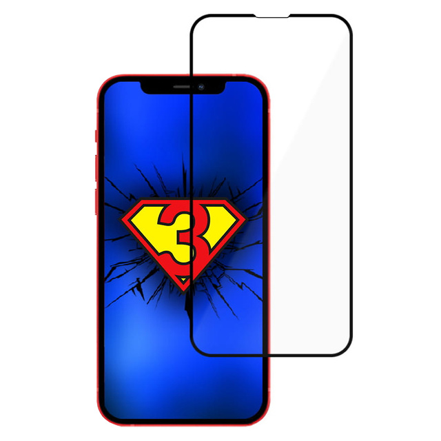 3mk HardGlass Max Tempered Glass for Apple iPhone 13/ 13 Pro Black