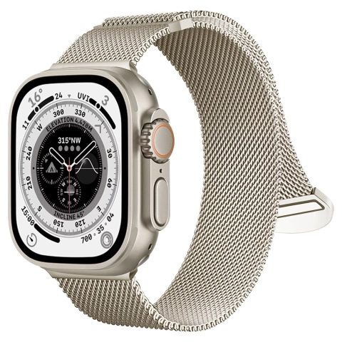 Náramok z alogickej ocele pre Apple Watch 42/44/45/49 mm z nehrdzavejúcej ocele Moonlight
