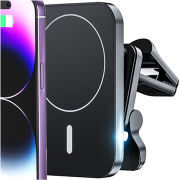 Car holder with Qi charger for MagSafe Alogy for grille 15W Black