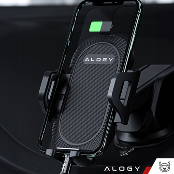 Alogy 3-in-1-Autotelefonhalter für die Windschutzscheibe, das Armaturenbrett, den Cockpit-Organizer