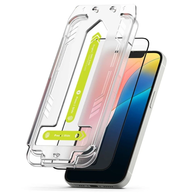 Panzerglas für iPhone 13 / 13 Pro / 14 / 16e Ringke Easy Slide 2er-Pack Klar