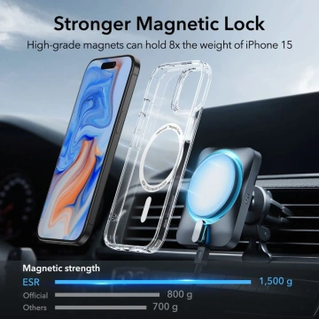 Etui ESR CH Halolock Magsafe pre Apple iPhone 15 Clear