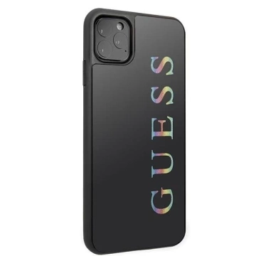 Guess GUHCN65LGMLBK iPhone 11 Pro Max čierne/čierne pevné puzdro Glitter Logo