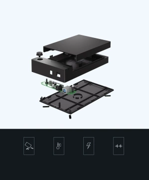 Корпус жорсткого диска Ugreen SATA 3.5'' USB 3.0 чорний (50422)