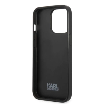 Etui Karl Lagerfeld KLHCP13XPMNIKBL pre iPhone 13 Pro Max 6,7" pevné puzdro Monogram Ikonik Patch