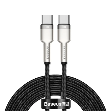 Kábel Baseus Cafule USB-C na USB-C, 100 W, 2 m (čierny)