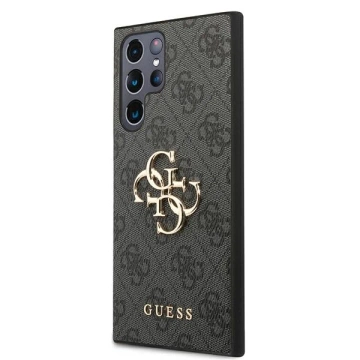Pevný obal Etui Guess GUHCS22L4GMGGR S908 do Galaxy S22 Ultra 4G velké kovové logo