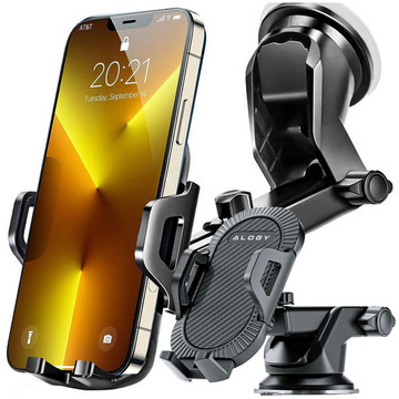 Alogy 3-in-1-Autotelefonhalter für die Windschutzscheibe, das Armaturenbrett, den Cockpit-Organizer