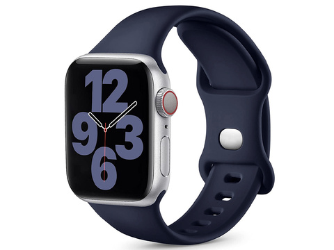 Силіконовий спортивний ремінець Alogy для Apple Watch 38/40 / 41 мм темно-синій