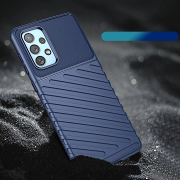 Thunder Case flexibilný pancierový kryt pre Samsung Galaxy A73 modrý