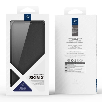 Etui do iPhone 17 Pro Max Dux Ducis Skin X Pro Portfel MagSafe Czarny