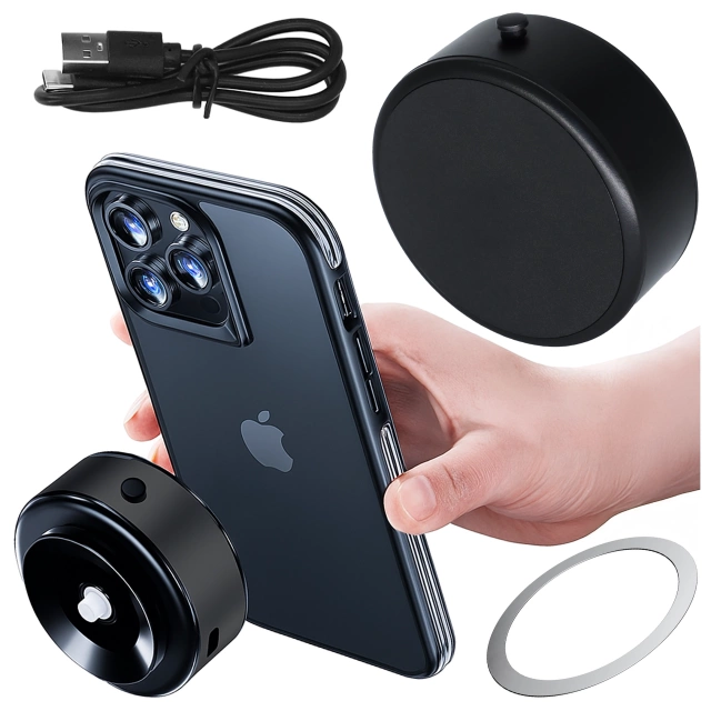 Magnetický držiak na telefón do auta pre Magsafe s vákuovou prísavkou, otočný o 360°, na čelné sklo/obrazovku/displej/zrkadlá/iPhone