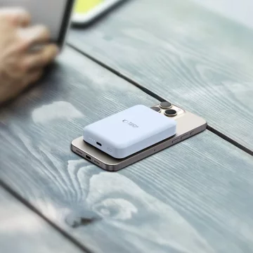 Magnetická powerbanka PB11 Lifemag Magsafe Power Bank 10000 mAh modrá
