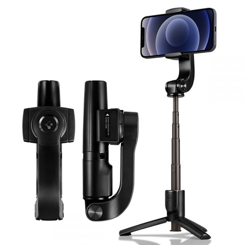 Selfie Stick Spigen S610W gimbal tripod Black