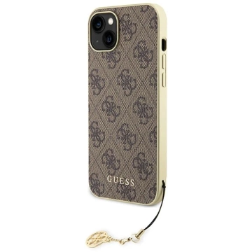 Чохол Etui Guess GUHCP15MGF4GBR для iPhone 15 Plus 6.7" Hardcase 4G Charms Collection бронзовий/коричневий