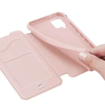 Pouzdro DUX DUCIS Skin X s flipovým krytem pro Samsung Galaxy A42 5G růžová