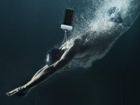 Baseus Wasserdichte Hülle für das Telefon 7.2 '' IPX8 Weiß