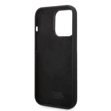 Karl Lagerfeld Case KLHCP14XSNIKBCK для iPhone 14 Pro Max 6.7" hardcase Silicone Ikonik чорний/чорний