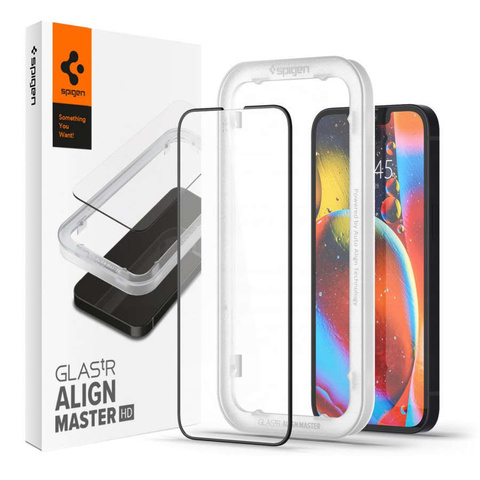 Tvrdené sklo Spigen ALM Glass FC pre Apple iPhone 13/13 Pro Black