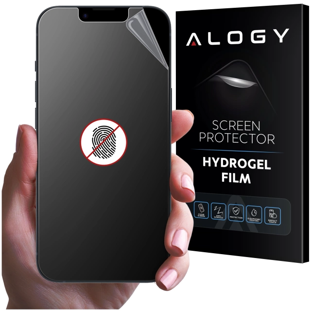 "MATTE" fólie pro Apple iPhone 14 Hydrogel Alogy Displej HydroSkin Matte Pro™ pro pouzdro "Fingerprint FREE"