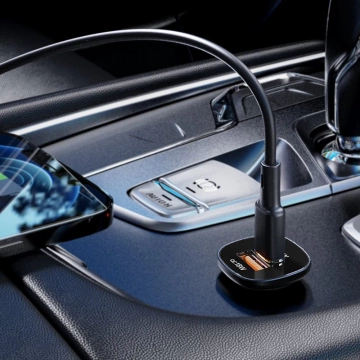 Acefast nabíječka do auta 38W USB Type C / USB, PPS, Power Delivery, Quick Charge 3.0, AFC, FCP černá (B1 černá)