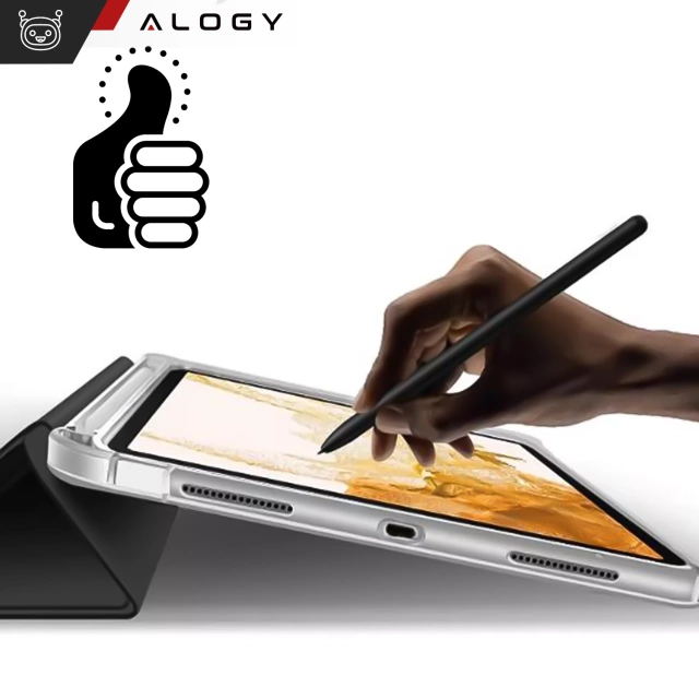 Etui ochronne do Samsung Galaxy Tab S9 FE+ 12.4" Alogy Book Cover Case obudowa na tablet Czarne