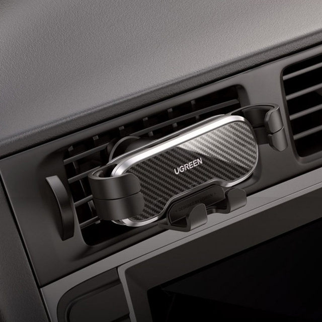 Gravitational car holder UGREEN LP228 for a checkered phone Black