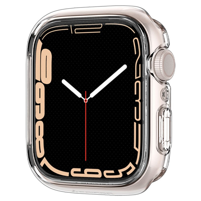 Etui nakladacie puzdro Spigen Ultra Hybrid pre Apple Watch 7 45mm Crystal Clear