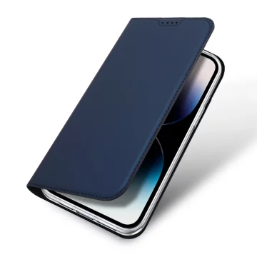 Dux Ducis Skin Pro iPhone 15 Pro pouzdro s klopou a peněženkou - modré