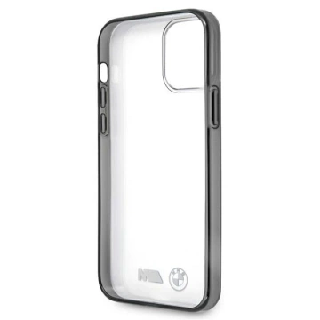 Obal na telefón BMW BMHCP12SMBTOK pre Apple iPhone 12 Mini 5,4" priehľadné pevné puzdro Sandblast